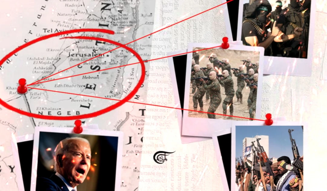 Politically, any manifestation of sovereignty, whether in public life or on the battlefield, is an expression of presence and attendance for the sake of completing the national liberation project. (Al Mayadeen English; Illustrated by Batoul Chamas)