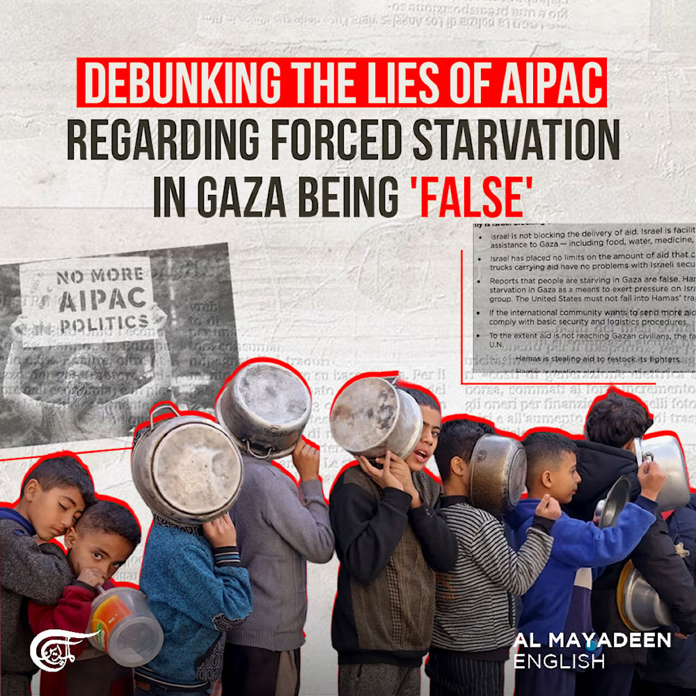Debunking the lies of AIPAC regarding forced starvation in Gaza being 'false'
