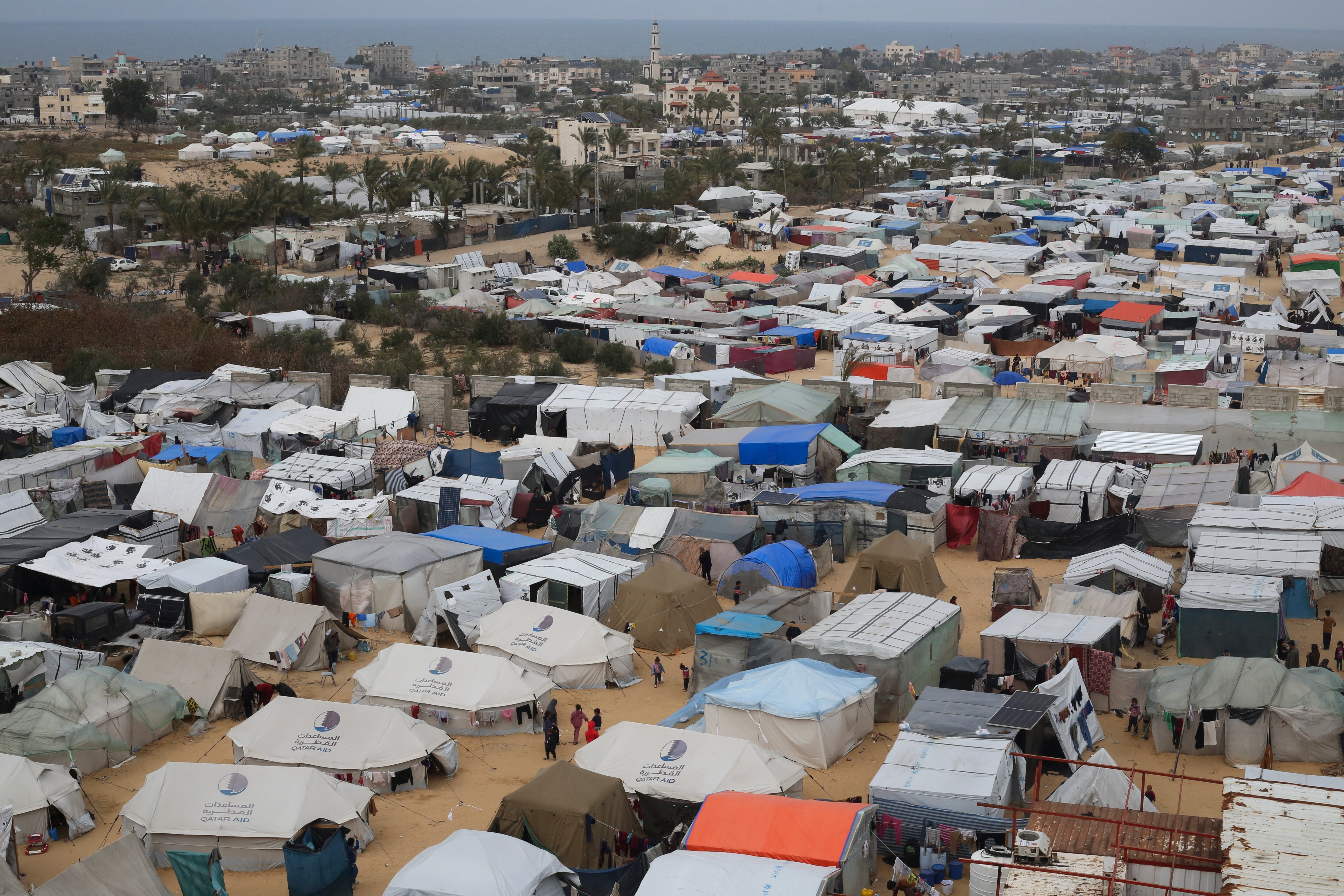 Israeli Occupation Forces Bomb Refugee Tent Near Hospital In Rafah | Al ...