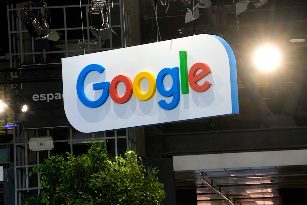 The Google logo is seen at the Vivatech show in Paris in Paris, France, Wednesday, June 14, 2023. (AP)