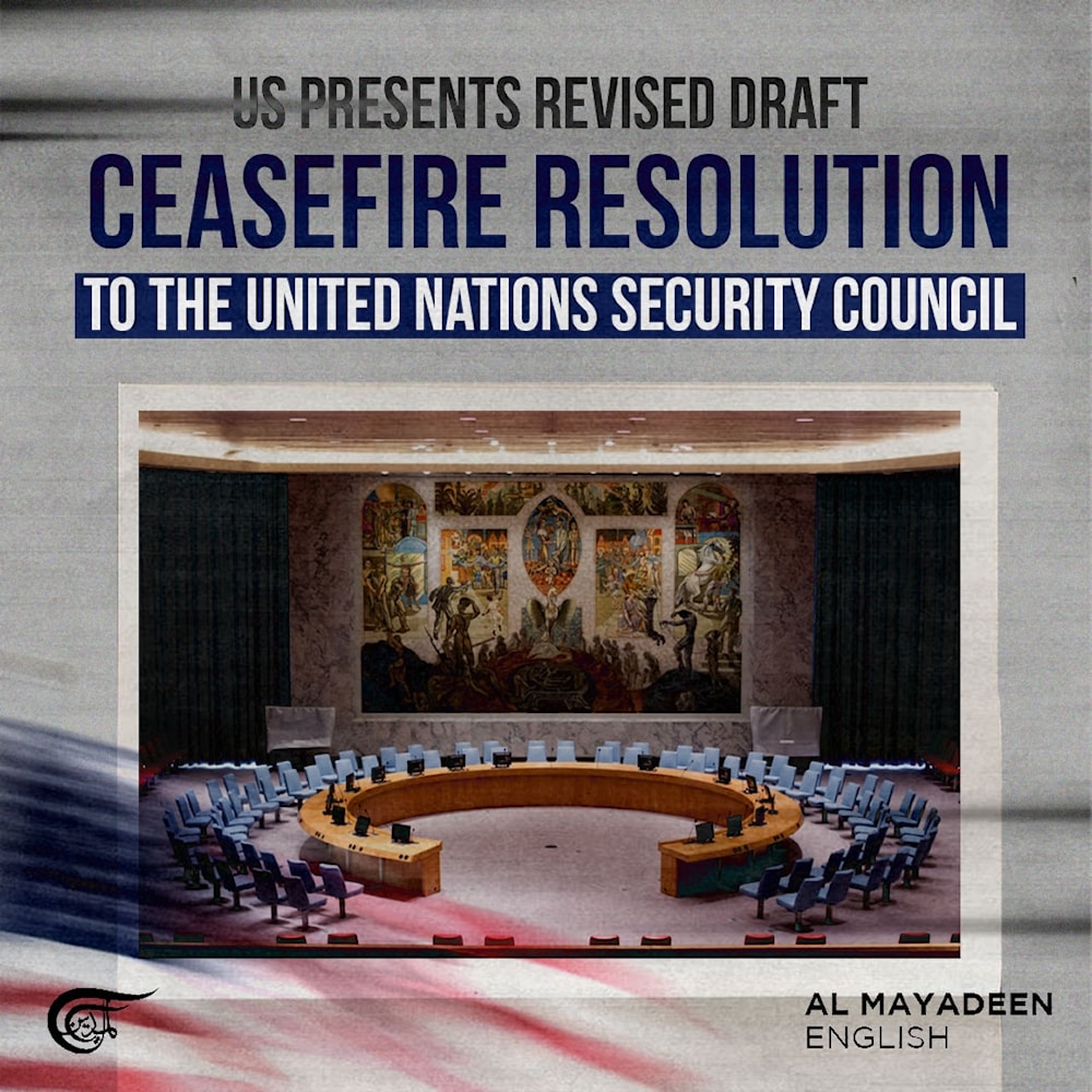US presents revised draft ceasefire resolution to the United Nations Security Council