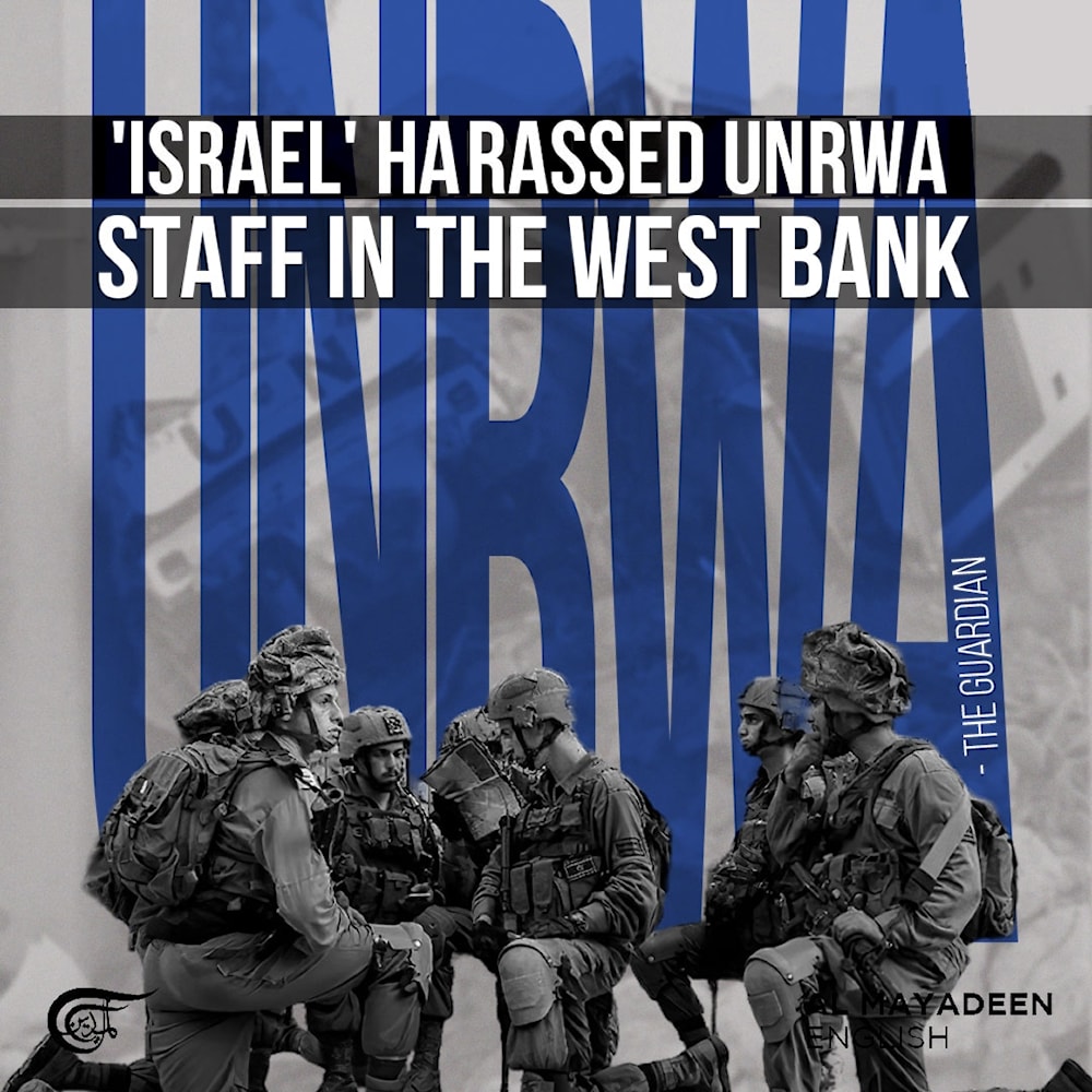 Israel harassed URWA staff in the West Bank