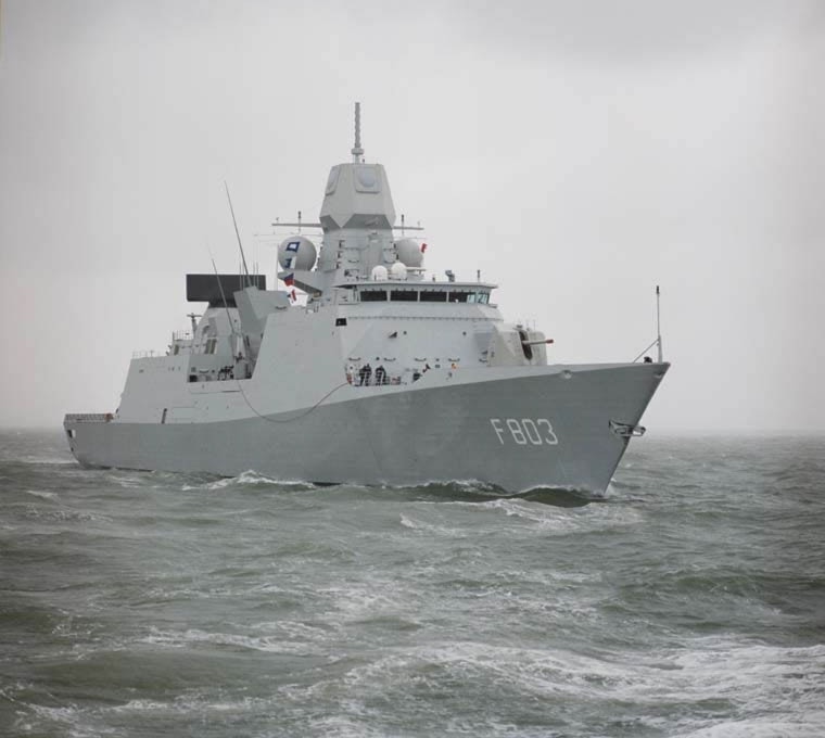 HNLMS Tromp (F803) at sea (Royal Netherlands Navy)