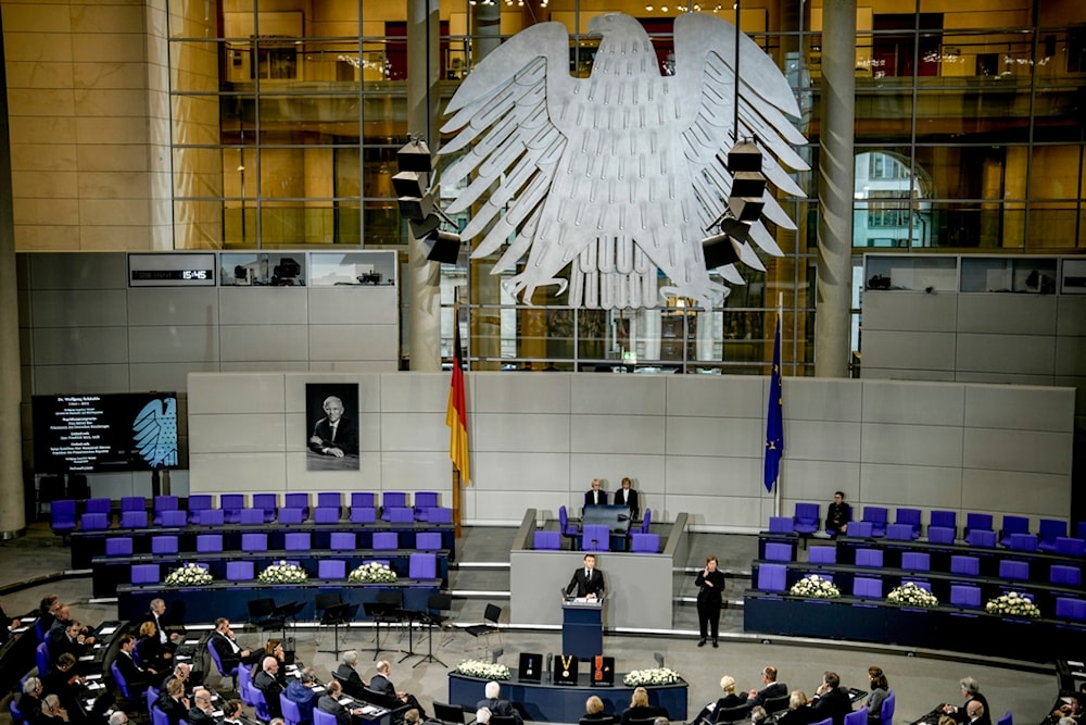 The German Parliament, photographed on Nov.22, 2024. (AP Photo/Markus Schreiber)