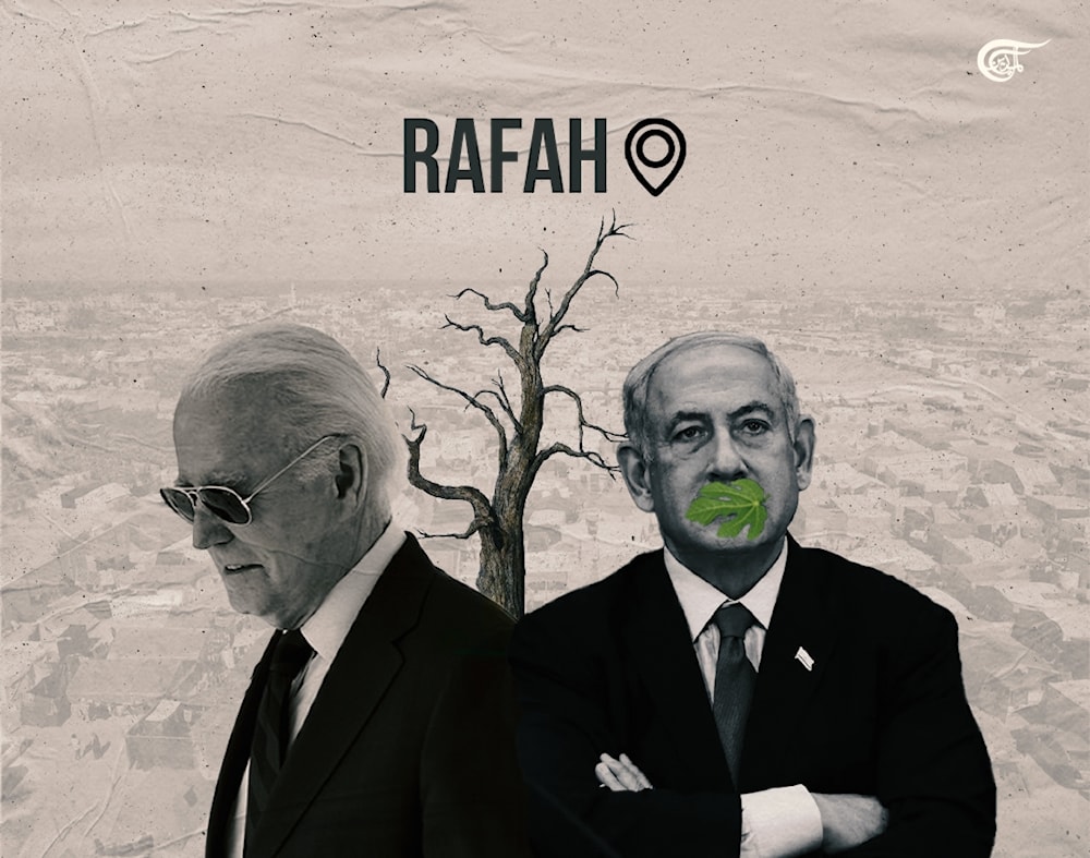Rafah, which is Netanyahu's last chance at political survival, stands today as one of the most densely populated 25-square-mile regions on Earth. (Al Mayadeen English; Illustrated by A. Makki)