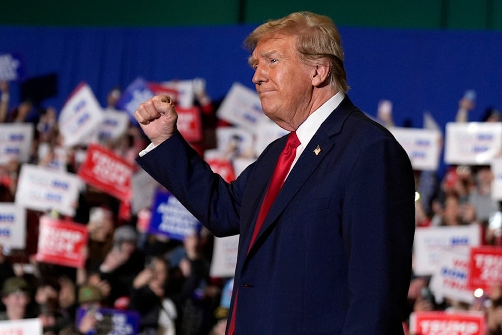 Republican presidential candidate former President Donald Trump arrives at a campaign rally, March 2, 2024, in Greensboro, N.C. (AP)