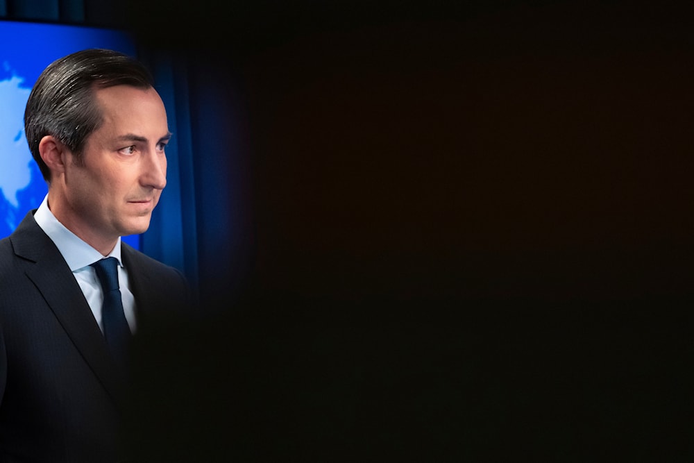 State Department spokesperson Matthew Miller answers questions during a news briefing at the State Department on Tuesday, July 18, 2023, in Washington.(AP)