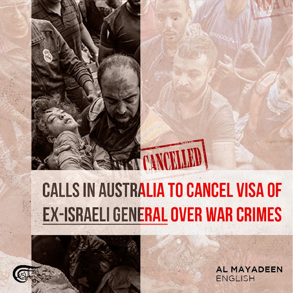 Calls in Australia to cancel visa of ex-Israeli general over war crimes