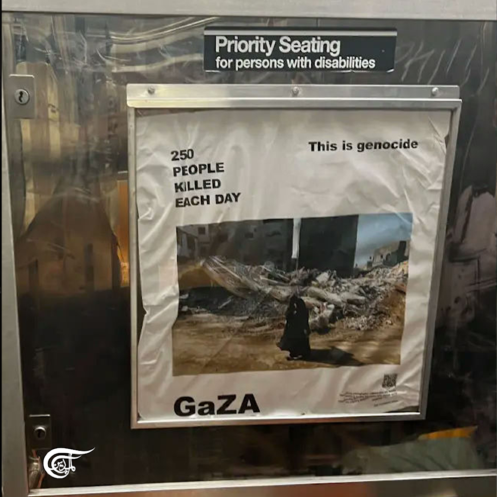 Artists replace NYC subway ads with pro-Palestine posters