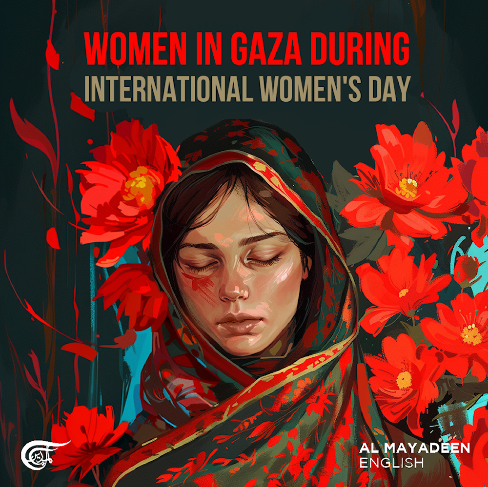 Women in Gaza during International Women's Day