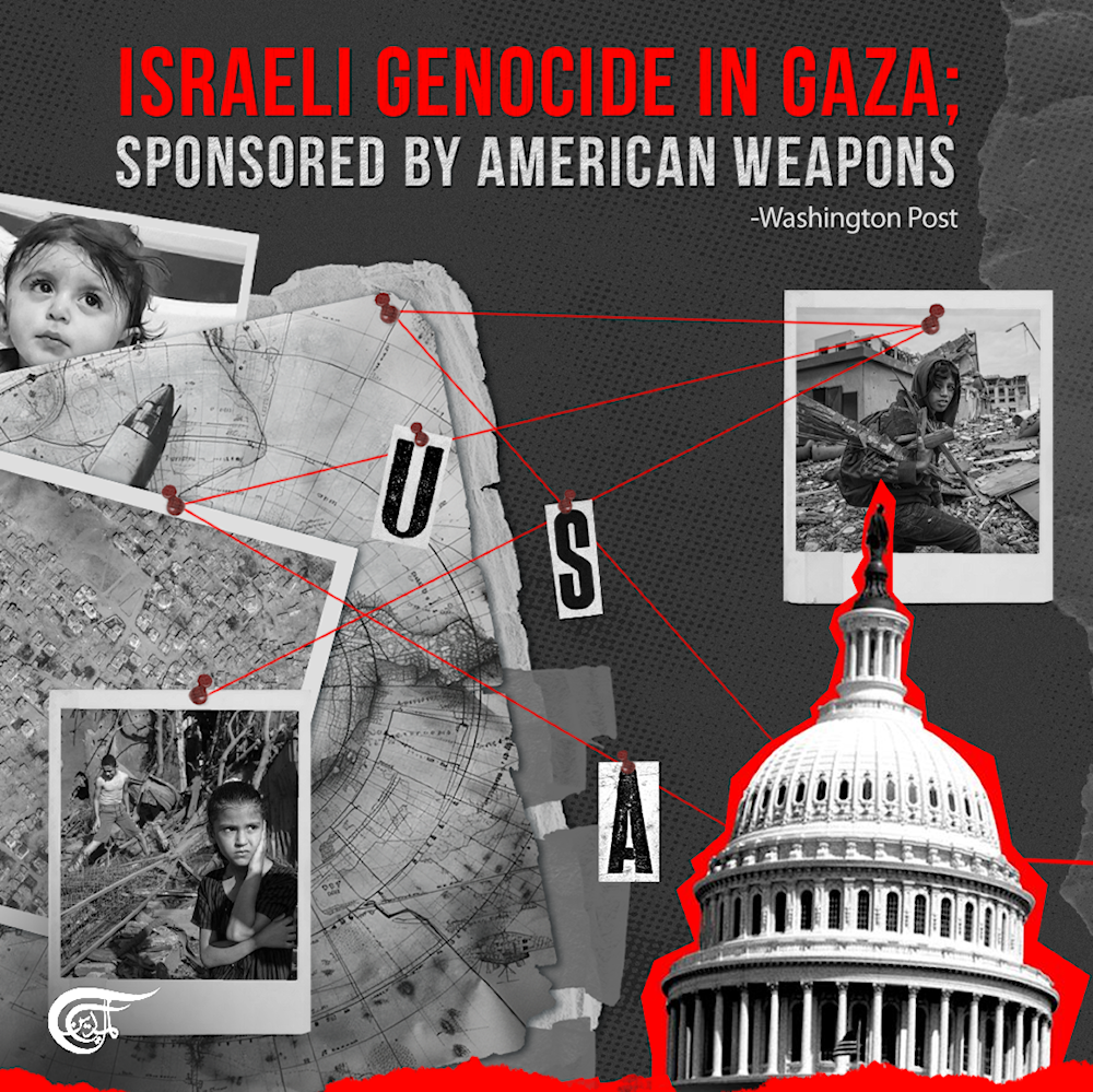Israeli genocide in Gaza; sponsored by American weapons