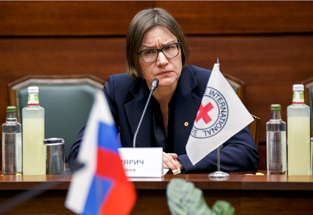 A photo released by the Russian Defense Ministry Press Service on Friday, Jan. 20, 2023, shows the President of the International Committee of the Red Cross Mirjana Spoljaric during her meeting at the Russian Defense Ministery in Moscow, Russia. (AP)