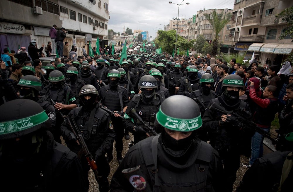 Masked Palestinian Resistance fighters from Hamas in Gaza City, Sunday, Dec. 14, 2014. (AP)