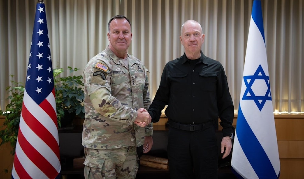 Gen. Michael E. Kurilla and Israeli Defense Minister Yoav Gallant (Social Media)