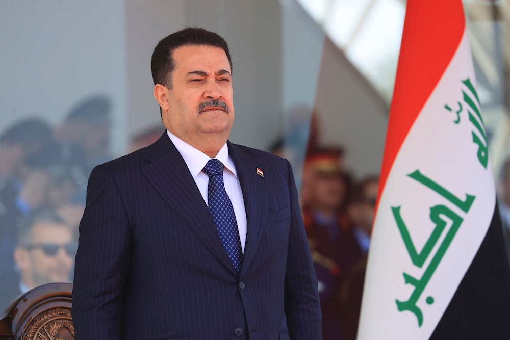 Iraq's Prime Minister Mohammed Shia al-Sudani attends a ceremony in Baghdad, Iraq, January 9, 2024 (AP)