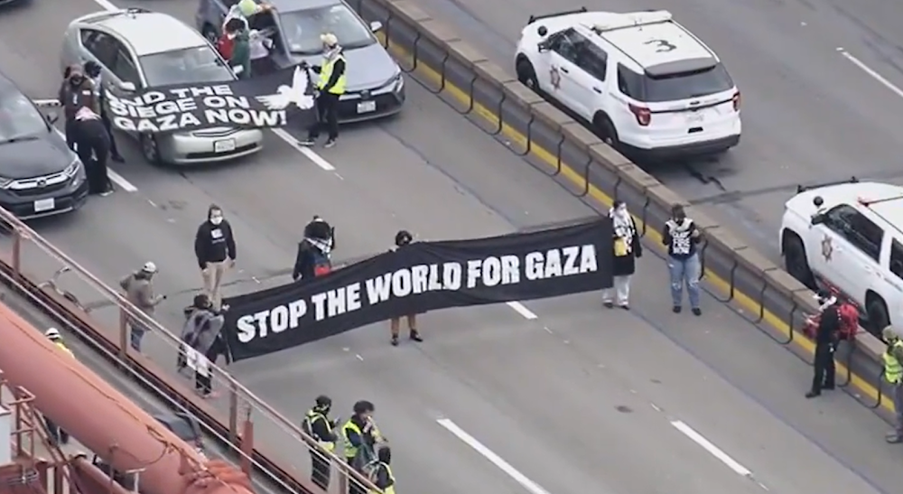 Pro-Palestine protesters block San Francisco's Golden Gate bridge