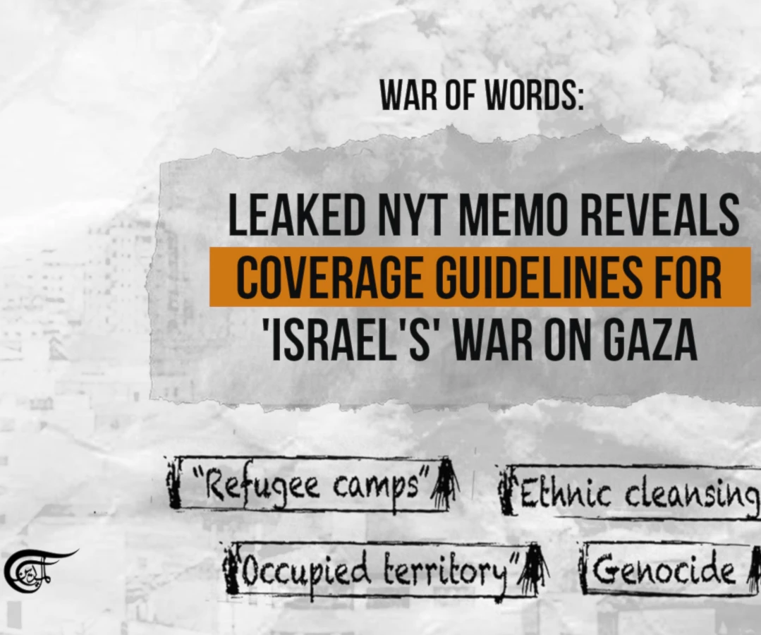 War of words: Leaked NYT memo reveals coverage guidelines for 'Israel's' war on Gaza War of words: Leaked NYT memo reveals coverage guidelines for 'Israel's' war on Gaza