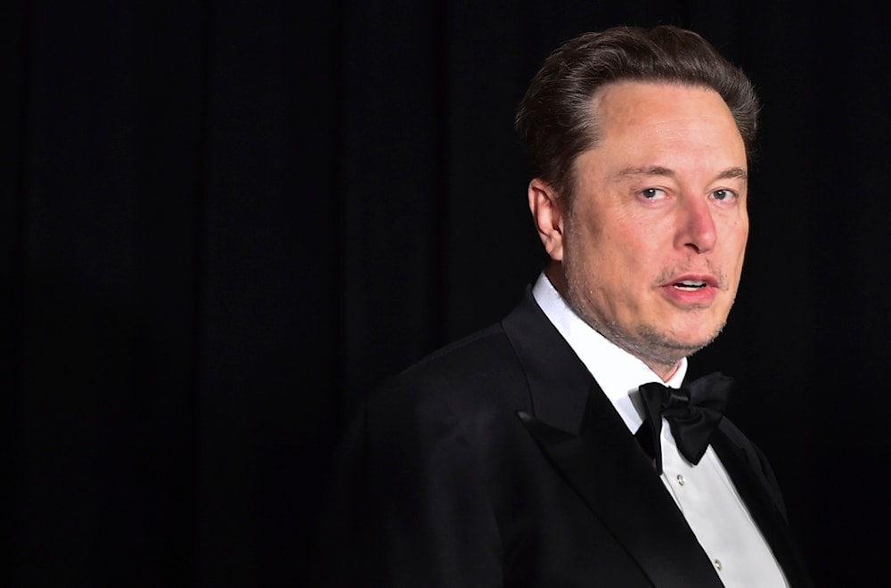 Elon Musk arrives at the tenth Breakthrough Prize Ceremony on Saturday, April 13, 2024, at the Academy Museum of Motion Pictures in Los Angeles. (AP)