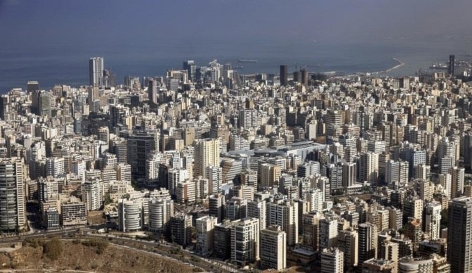 Illustrative: An aerial view of the Lebanese capital Beirut on October 27, 2020. (AFP)