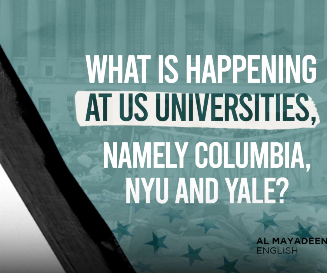 What is happening at US universities, namely Columbia, NYU and Yale?