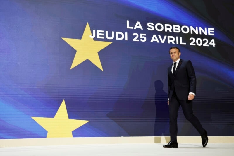 Macron says Europe  'mortal' and 'can die'