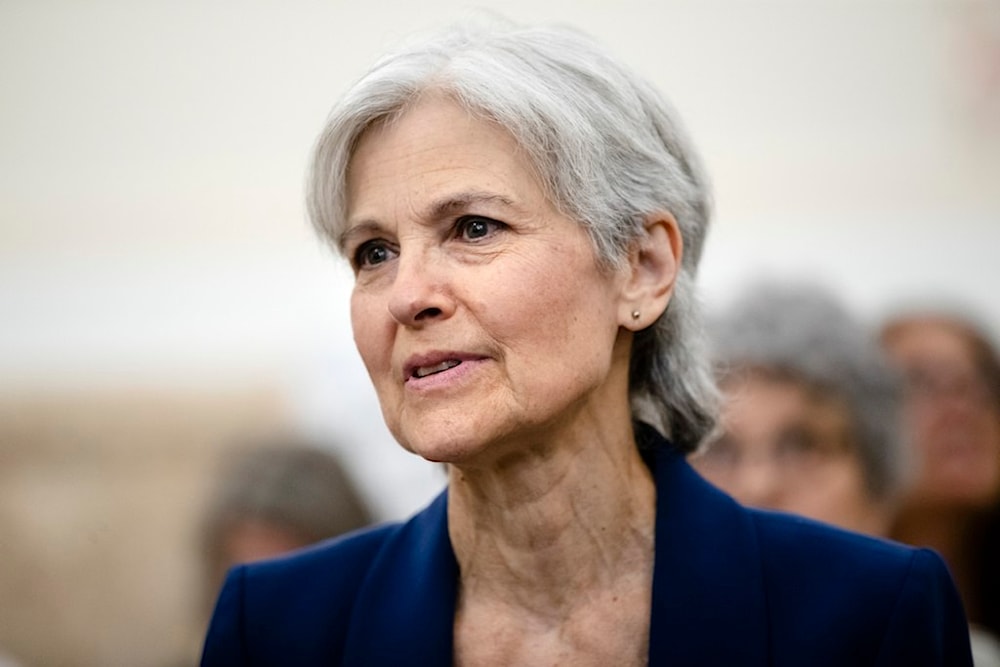 Former Green Party presidential candidate Jill Stein waits to speak at a board of elections meeting at City Hall, in Philadelphia, Oct. 2, 2019 (AP)