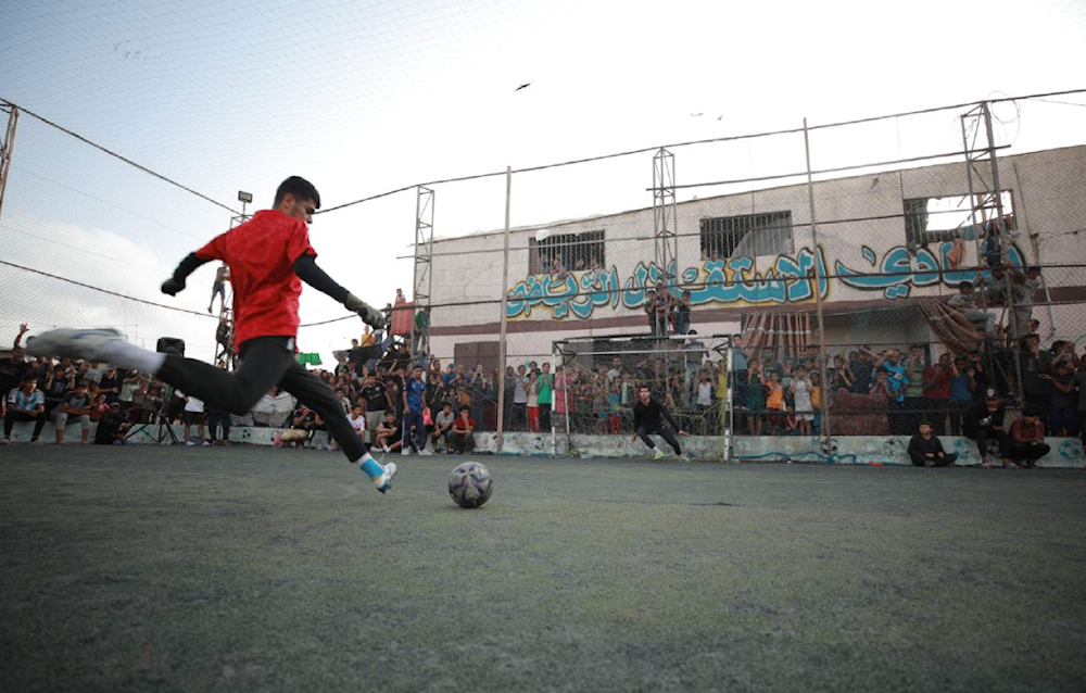Palestinians using soccer to fight 