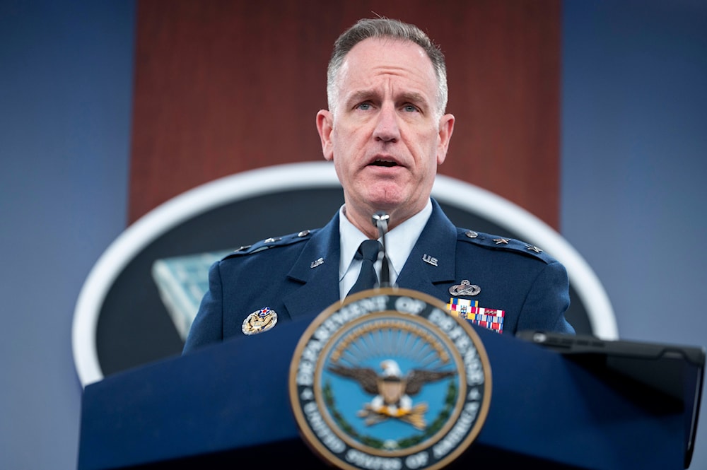 Pentagon Press Secretary Air Force Maj. Gen. Pat Ryder speaks during a press conference on Thursday, February 8, 2024, in Washington (AP)