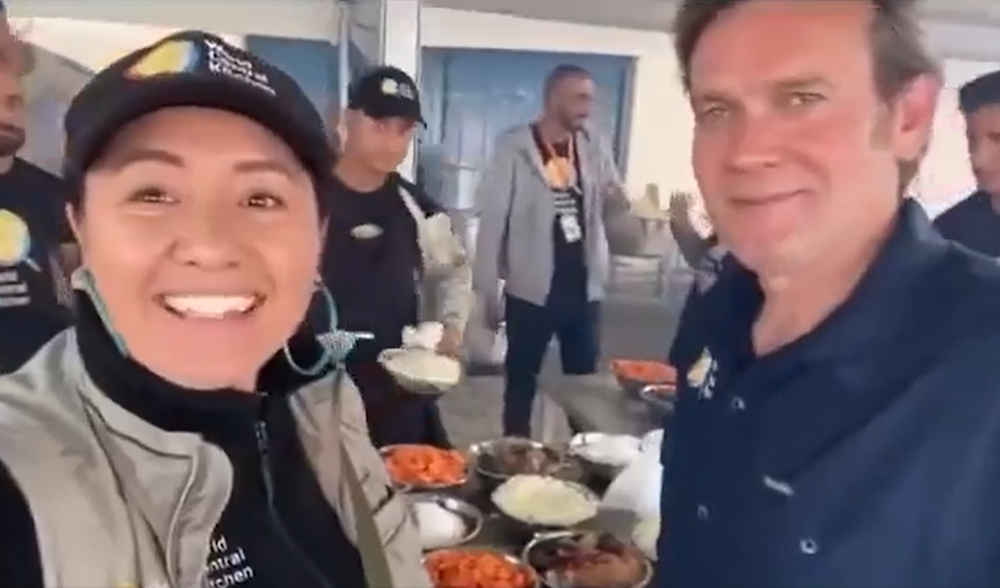 Zomi, an Australian aid worker, and WCK chief Oli, in a video before their convoy was targeted by Israeli occupation forces (Social Media)