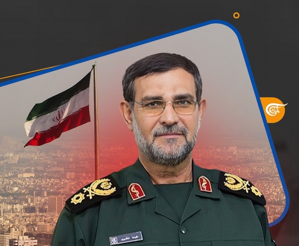 The commander of the IRGC's Navy, Read Admiral Alireza Tangsiri. (Al Mayadeen Net)