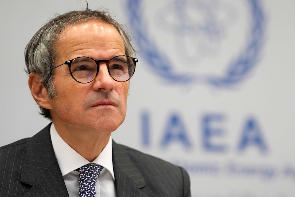 International Atomic Energy Agency (IAEA) Director General, Rafael Grossi, arrives for an IAEA Board of Governors meeting in Vienna, Austria on Nov. 22, 2023. (AP)