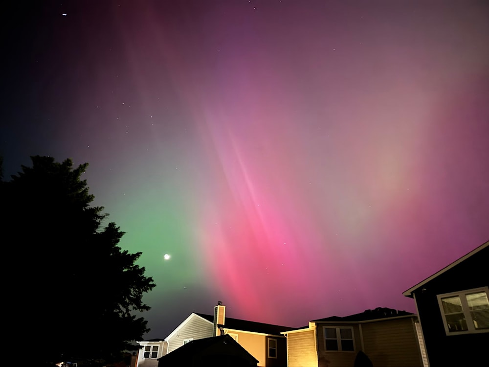 Northern lights near Alabama, US. (X)