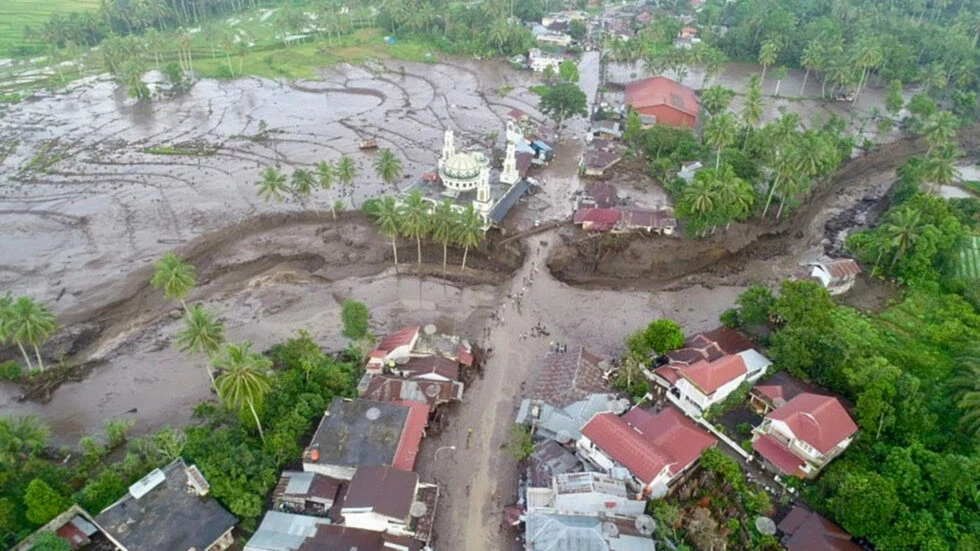 The aftermath of floods in Tanah Datar and another district in West Sumatra (INDONESIA DISASTER MITIGATION AGENCY/AFP)