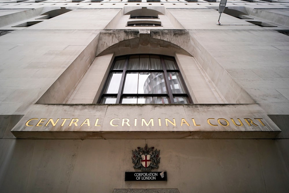 General view of the outside of the Central Criminal Court, commonly known as the Old Bailey, in London, Friday, Oct. 22, 2021.(AP)