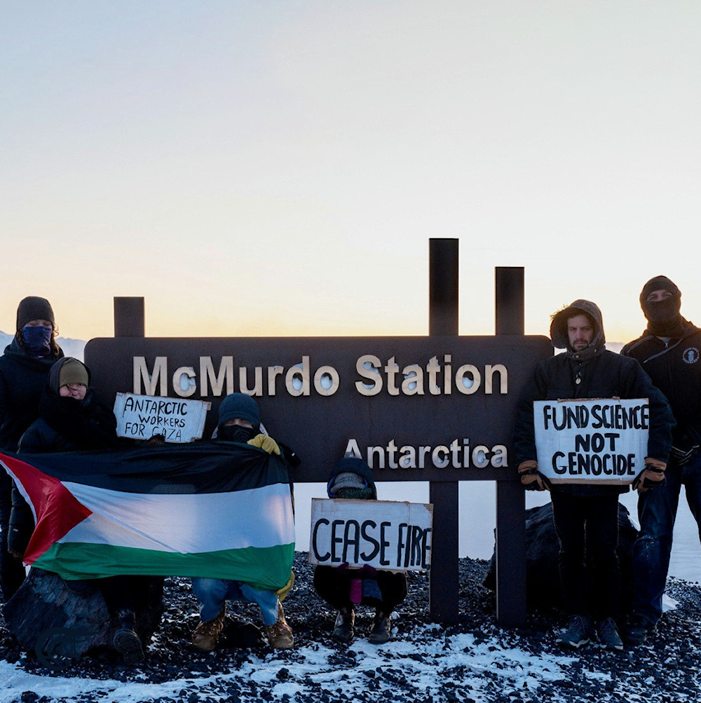 Pro-Palestine protests reach Antarctica