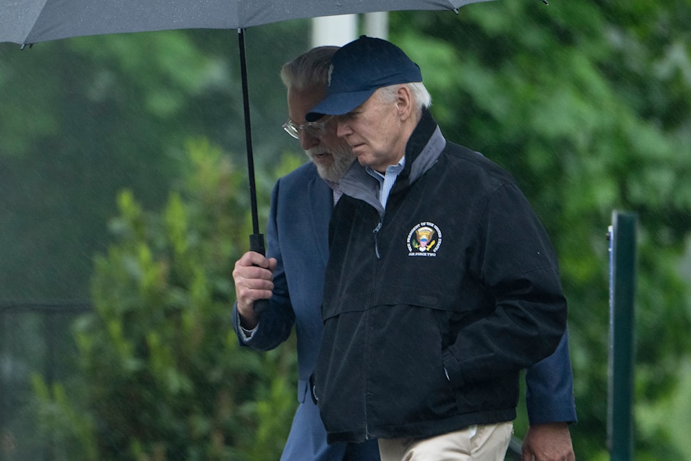 President Joe Biden leaves St. Joseph on the Brandywine Catholic Church in Wilmington, Del., Saturday, May 4, 2024, after attending a mass. (AP)