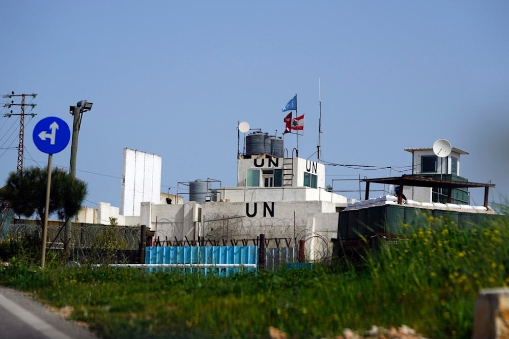 A general view of a base of the United Nations peacekeeping forces in Lebanon (UNIFIL) at the Lebanese-Palestinian border, in the southern village of Markaba, Friday, April 7, 2023. (AP)