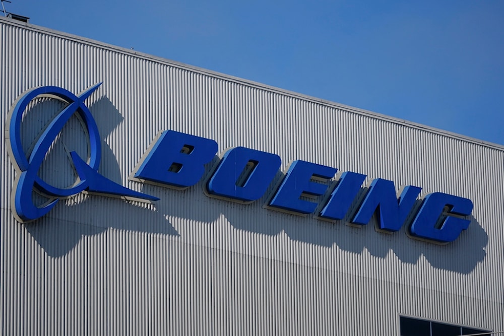 The Boeing logo is displayed at the company's factory Tuesday, Sept. 24, 2024, in Renton, Wash. (AP Photo/Lindsey Wasson, File)