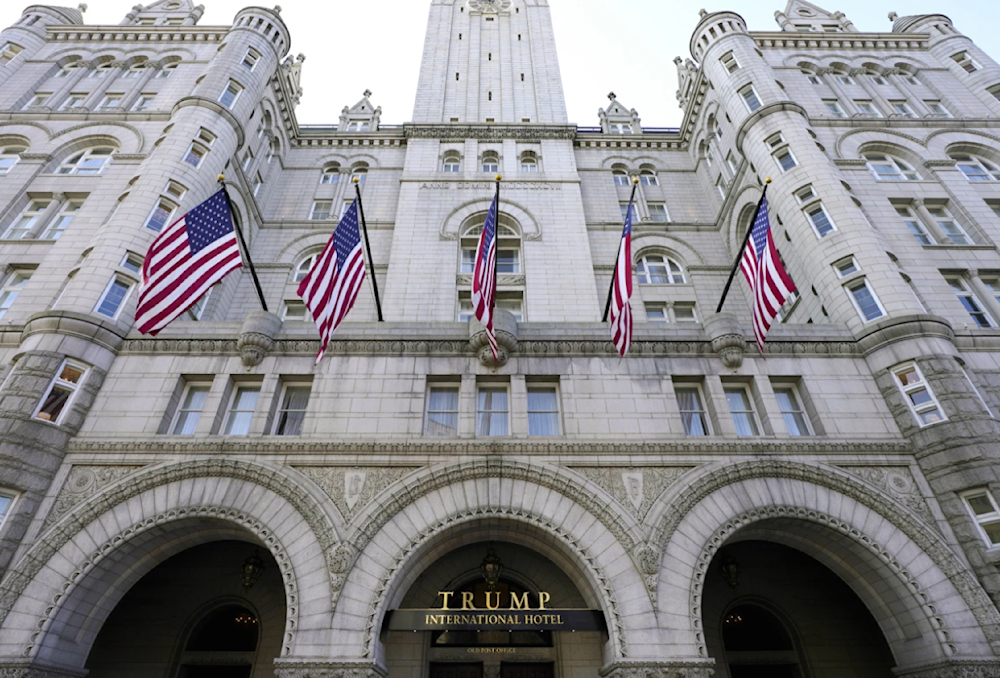 A view of Trump International Hotel is seen on March 4, 2021 in Washington. (AP)