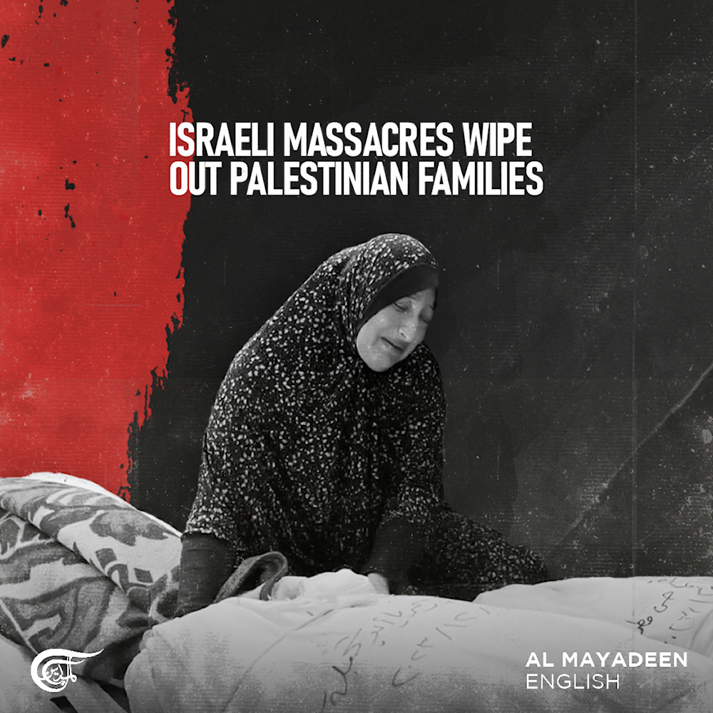 Israeli massacres wipe out Palestinian families