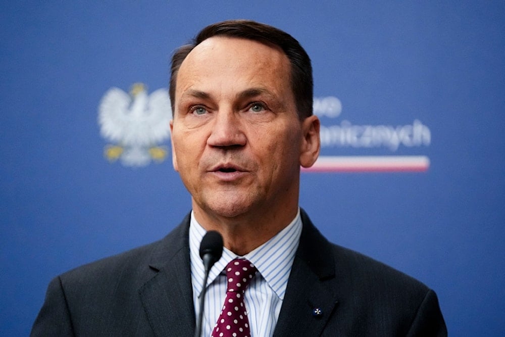 Polish Foreign Minister Radosław Sikorski speaks during a news conference with U.S. Secretary of State, Antony Blinken, in Warsaw, Poland, Thursday, Sept. 12, 2024. (AP)