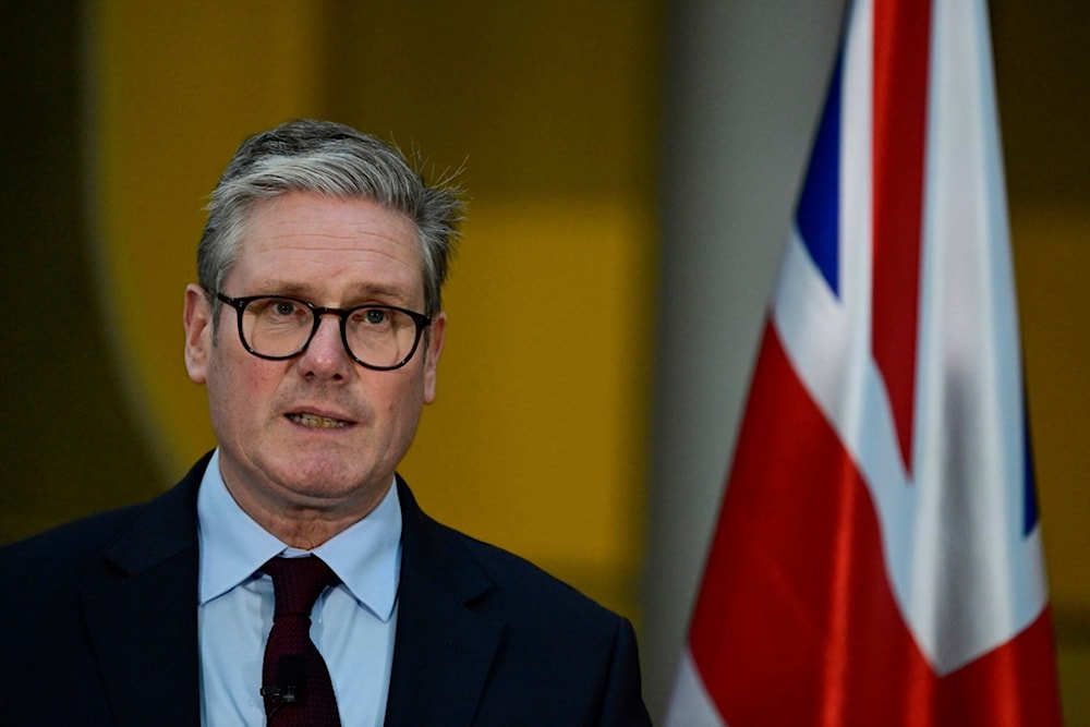 British Prime Minister Keir Starmer addresses a press conference at the British Embassy in Berlin, Germany, Friday Oct. 18, 2024. (AP)