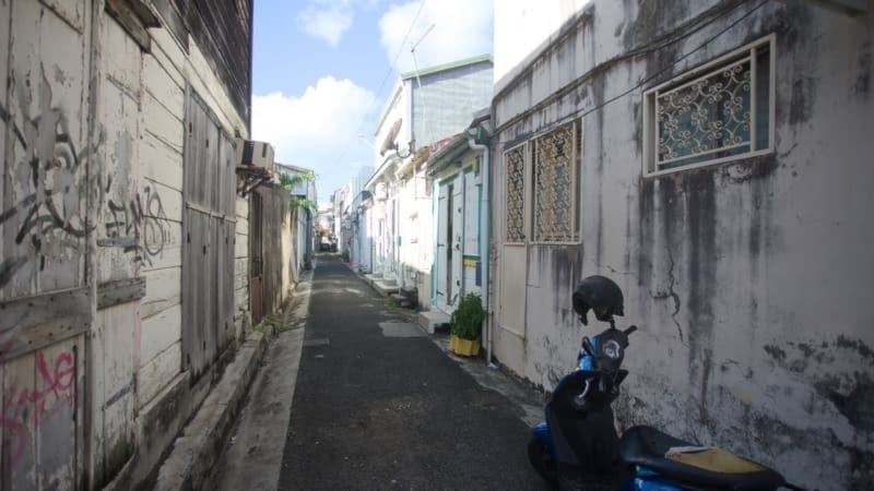 Point-à-Pitre street in Guadeloupe, April 10, 2024. (AFP)