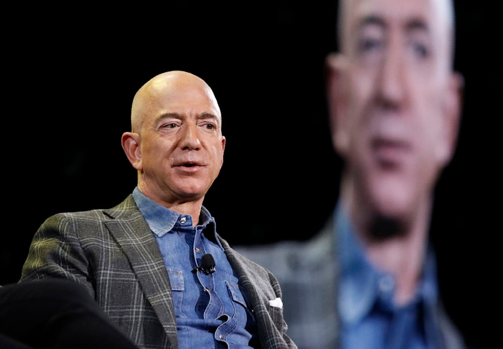 Amazon CEO Jeff Bezos speaks at the Amazon re:MARS convention in Las Vegas on June 6, 2019. (AP)