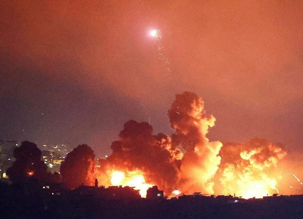 Massive Israeli air raid on residential area in Beirut's Suburb