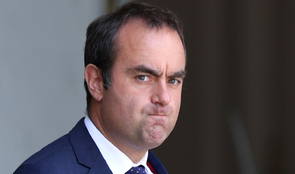 French Defense Minister Sebastien Lecornu leaves the weekly cabinet meeting, Tuesday, July 16, 2024 in Paris. (AP)