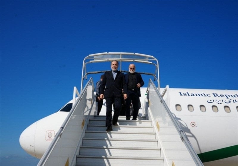 Iranian FM arrives in Beirut on October 4, 2024. (Tasnim News)