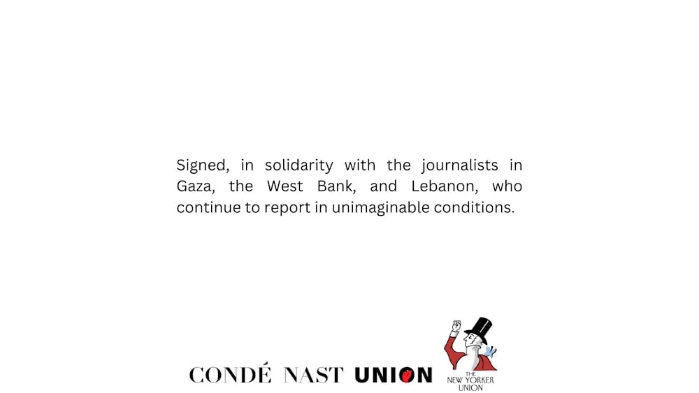 Screengrab of a joint statement issued by Condé Nast and the New Yorker unions. (Social media)