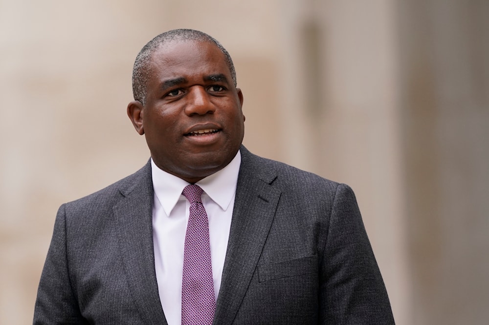 Britain's Foreign Secretary David Lammy waits to greet Secretary of State Antony Blinken for a meeting with at the Foreign, Commonwealth and Development Office (FCDO) in London, on September 10, 2024. (AP)