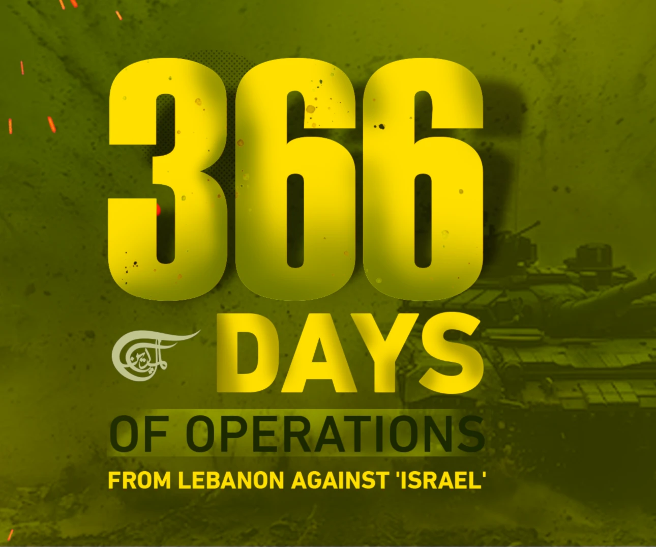 366 days of operations from Lebanon against 'Israel'